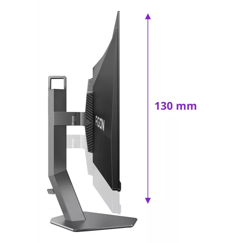 AOC AGON PRO AG276QKD2 kompiuterio monitorius 67,3 cm (26,5 colio) 2560 x 1440 pikselių Quad HD QD-OLED juoda, pilka