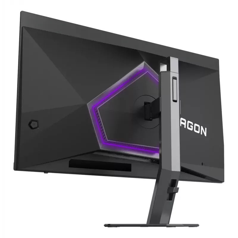 AOC AGON PRO AG276QKD2 kompiuterio monitorius 67,3 cm (26,5 colio) 2560 x 1440 pikselių Quad HD QD-OLED juoda, pilka