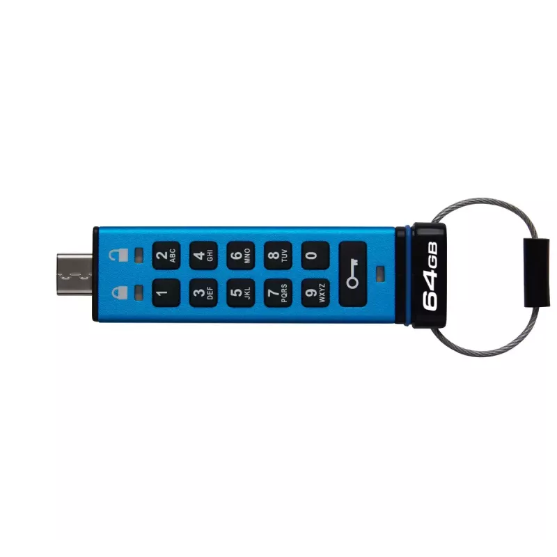 Kingston Technology IronKey 64GB USB-C klaviatūra 200C, FIPS 140-3 Lvl 3 AES-256