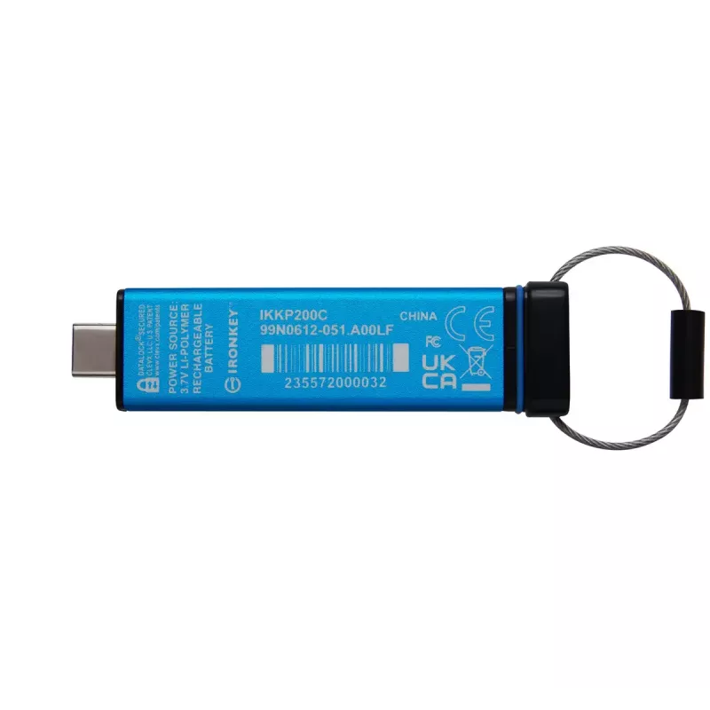 Kingston Technology IronKey 64GB USB-C klaviatūra 200C, FIPS 140-3 Lvl 3 AES-256