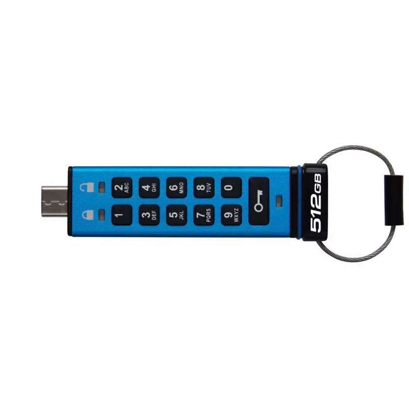 Kingston Technology IronKey 512GB USB-C Keypad 200C, FIPS 140-3 Lvl 3 AES-256