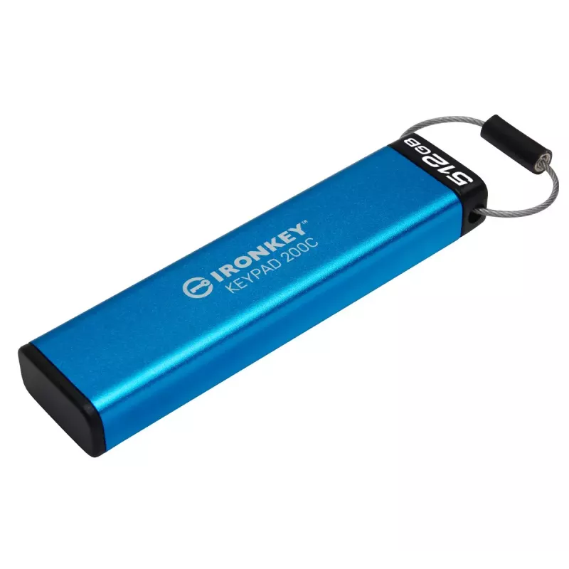 Kingston Technology IronKey 512GB USB-C Keypad 200C, FIPS 140-3 Lvl 3 AES-256
