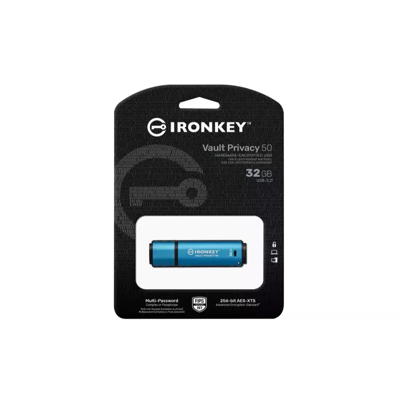 USB atmintukas Kingston 32GB USB Type-A IronKey Vault Privacy 50
