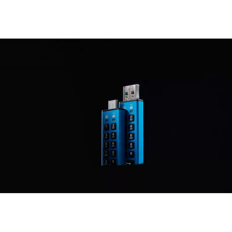 Kingston Technology IronKey 64GB Keypad 200, FIPS 140-3 Lvl 3 AES-256 aparatinis šifravimas