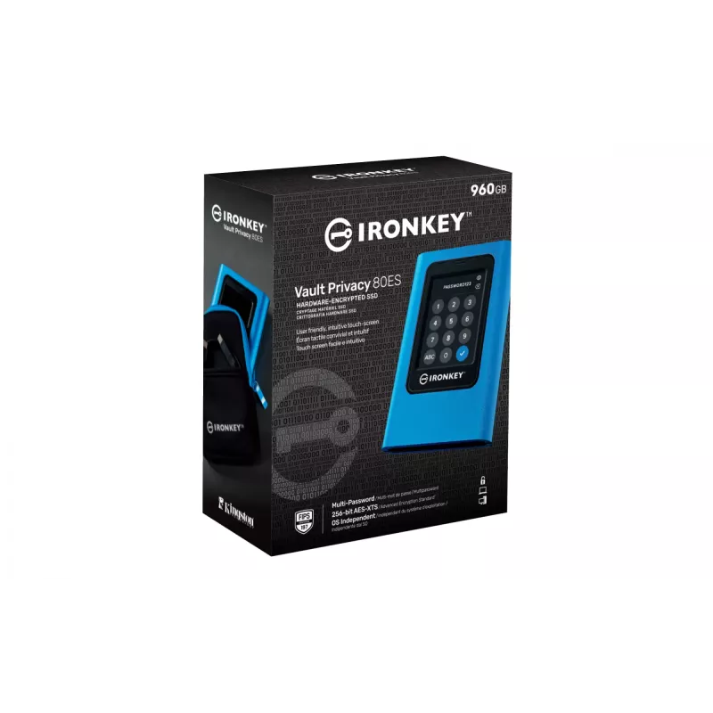 „Kingston Technology IronKey 960GB Vault Privacy 80 XTS-AES 256-bit“ šifruotas išorinis SSD