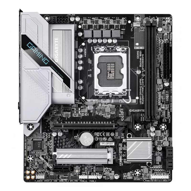 Motininė plokštė GIGABYTE H810M GAMING WIFI6, Intel Core Ultra, LGA 1851, Micro ATX