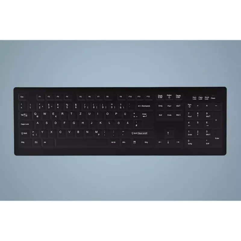 Contour Design Active Key AK-C8100 klaviatūra Medicininė RF belaidė QWERTZ vokiška juoda