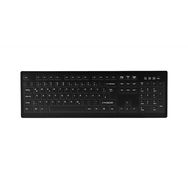 Contour Design Active Key AK-C8100 klaviatūra Medicininė RF belaidė QWERTZ vokiška juoda