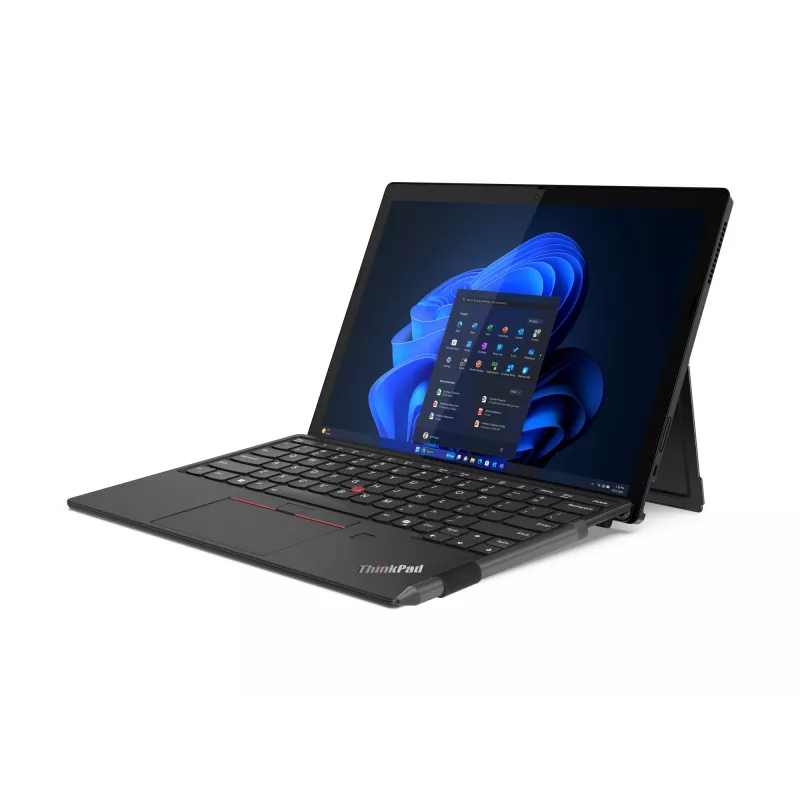 Lenovo ThinkPad X12 Detachable Gen 2, Intel Core Ultra 5 134U, hibridinis (2-in-1), 31,2 cm (12,3 col.) jutiklinis Full HD+, 16 GB LPDDR5x-SDRAM, 512 GB SSD, Wi-Fi 6E (802.11ax), Windows 11 Pro, vokiška, juoda