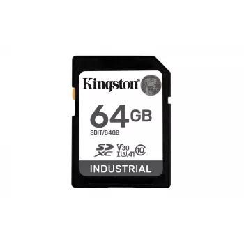 „Kingston Technology“ 64 GB SDXC pramoninė „flash“ atmintinė, UHS-I, pSLC