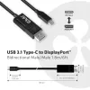 CLUB3D USB Type C laidas į DP 1.4 8K60Hz M/M 1.8m/5.9ft