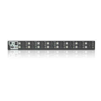 ATEN 16 prievadų USB – HDMI KVM jungiklis su USB išoriniu prievadu, 1920 x 1200 pikselių, WUXGA, 8,66 W, juodas