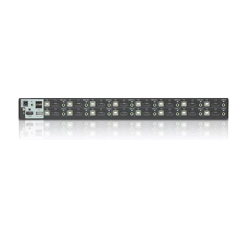 ATEN 16 prievadų USB – HDMI KVM jungiklis su USB išoriniu prievadu, 1920 x 1200 pikselių, WUXGA, 8,66 W, juodas