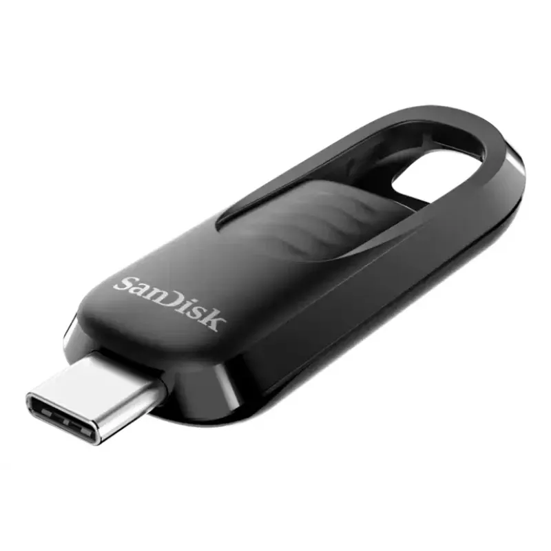 WESTERN DIGITAL SanDisk Ultra Slider – 256 GB USB atmintinė – USB-C 3.2 Gen 1 – ištraukiama jungtis