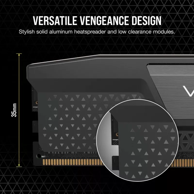 CORSAIR Memory 32GB (2x16gb) DDR5 Dram 6000mt/s CL36 AMD Expo & Intel Xmp atminties rinkinys Vengeance