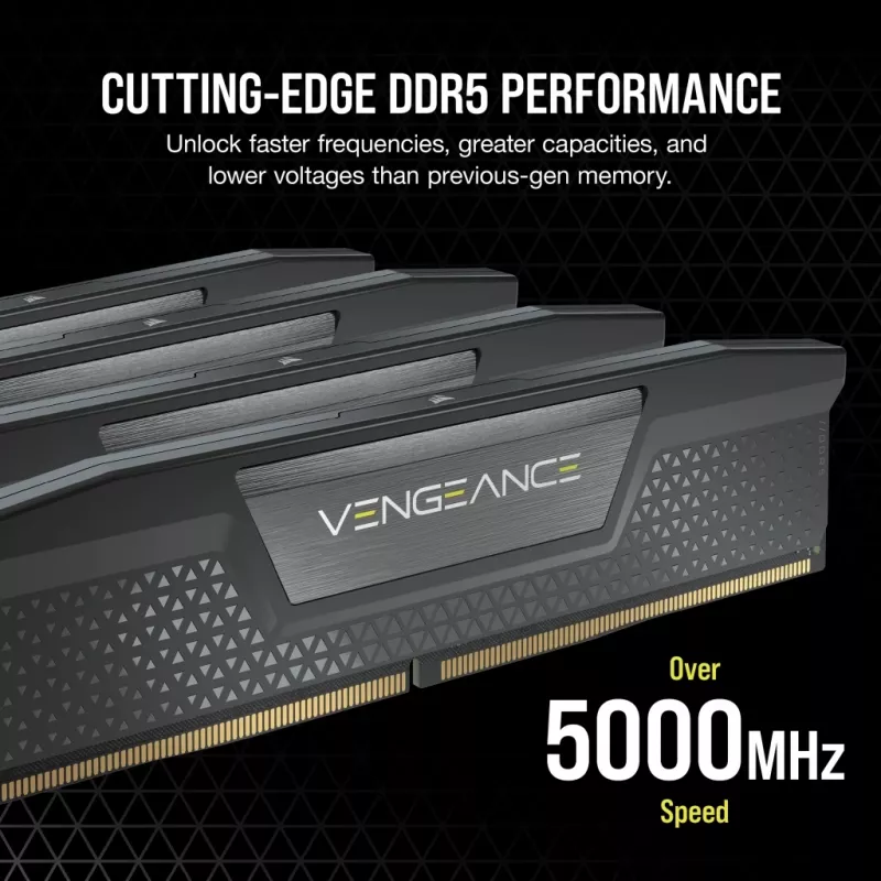 CORSAIR Memory 32GB (2x16gb) DDR5 Dram 6000mt/s CL36 AMD Expo & Intel Xmp atminties rinkinys Vengeance