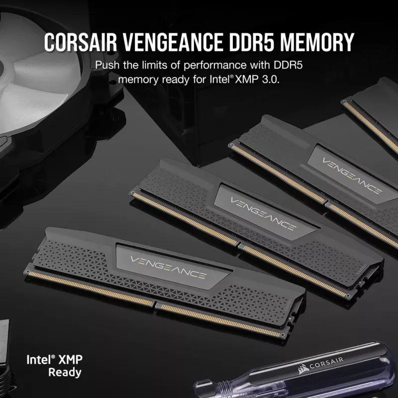 CORSAIR Memory 32GB (2x16gb) DDR5 Dram 6000mt/s CL36 AMD Expo & Intel Xmp atminties rinkinys Vengeance