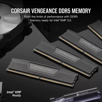 CORSAIR atmintis 32 GB (2x16 GB) DDR5 DRAM 7200 MT/s CL34 atminties rinkinys Vengeance – juoda