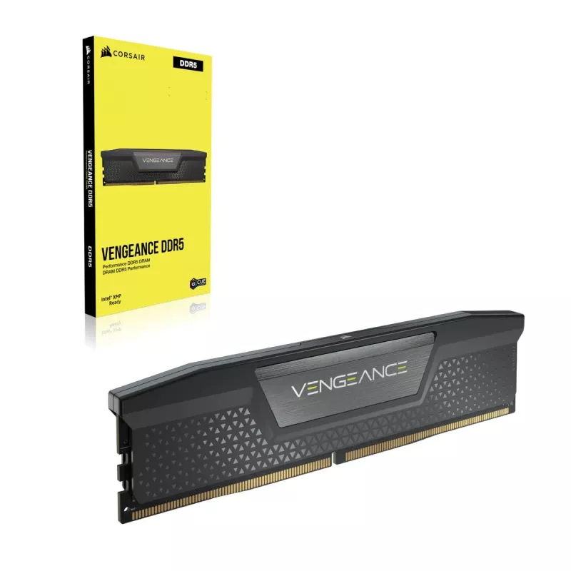 CORSAIR atmintinė 64 GB - DDR5 (2x32 GB) DRAM 6400 MT/s CL32 atminties rinkinys - juodas Vengeance