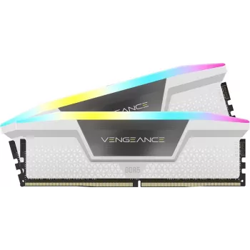 CORSAIR Memory 32GB DDR5 (2x16gb) Dram 6200mt/s CL36 Vengeance RGB atminties rinkinys – baltas