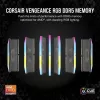 CORSAIR atmintinė 64GB (2x32 GB) DDR5 DRAM 5200MT/s CL40 AMD EXPO ir Intel XMP atminties rinkinys Vengeance RGB