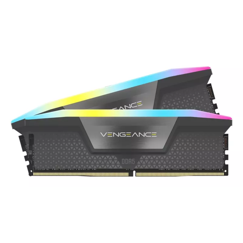 CORSAIR atmintinė 64GB (2x32 GB) DDR5 DRAM 5200MT/s CL40 AMD EXPO ir Intel XMP atminties rinkinys Vengeance RGB