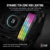 CORSAIR atmintinė 64GB (2x32 GB) DDR5 DRAM 5200MT/s CL40 AMD EXPO ir Intel XMP atminties rinkinys Vengeance RGB