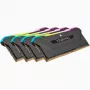 CORSAIR Atmintis 64GB DDR4 (4 x 16GB) DRAM 3200MHz C16 atminties rinkinys Vengeance RGB Pro SL juoda