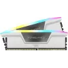 CORSAIR atmintis 32 GB DDR5 (2x16 GB) DRAM 5200 MT/s CL40 Vengeance RGB atminties rinkinys – baltas