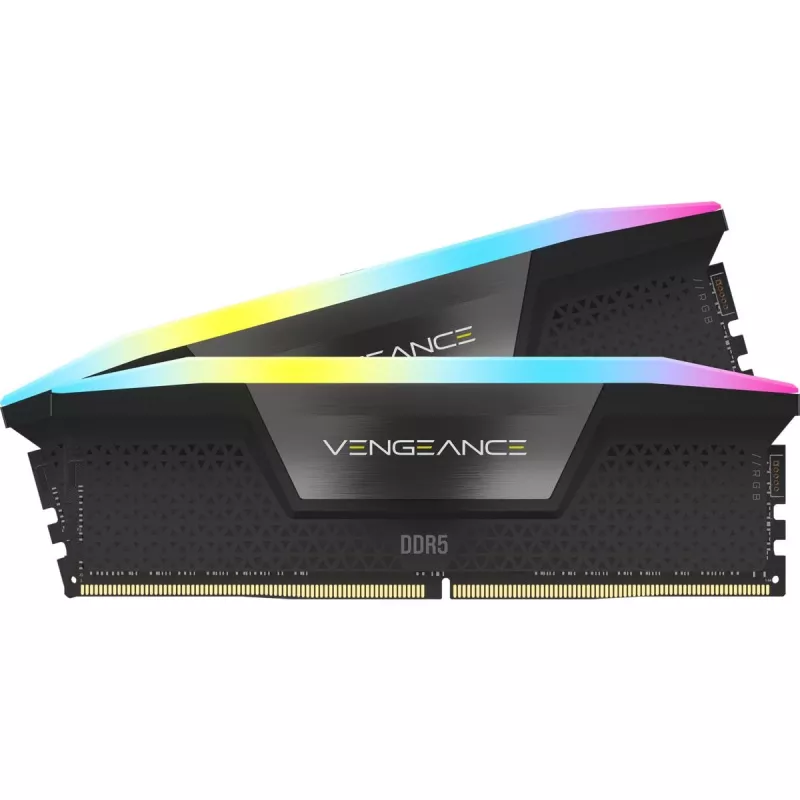 CORSAIR atmintinės rinkinys 48 GB (2x24 GB) DDR5 DRAM 5200 MT/s CL38 Vengeance RGB juoda