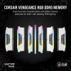 CORSAIR Memory 64GB DDR5 (2x32gb) Dram 5200mt/s CL40 atminties rinkinys Vengeance RGB balta
