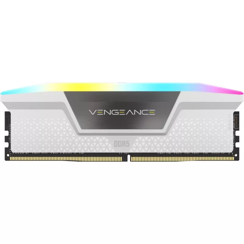 CORSAIR Memory 64GB DDR5 (2x32gb) Dram 5200mt/s CL40 atminties rinkinys Vengeance RGB balta
