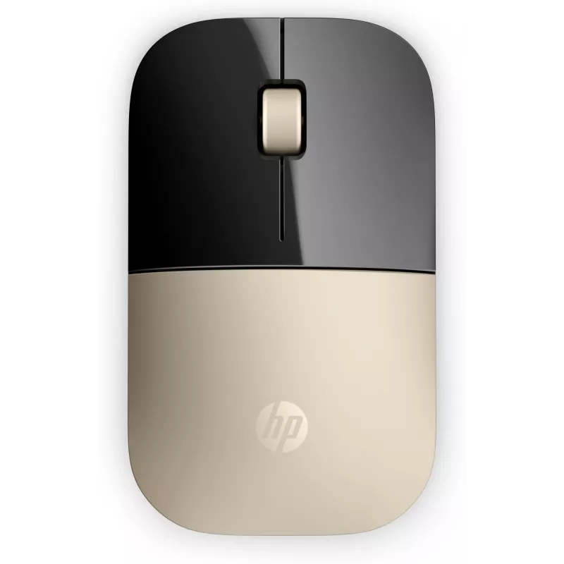 HP Z3700 Gold belaidė pelė, ambidekstrinė, optinė, RF belaidė, 1200 DPI, auksinė