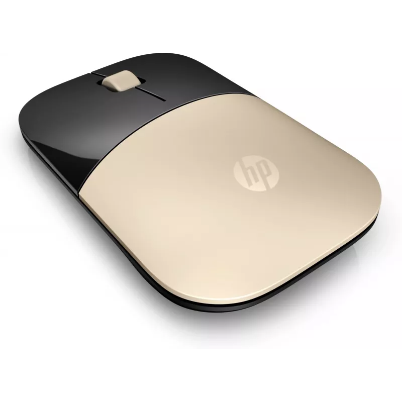 HP Z3700 Gold belaidė pelė, ambidekstrinė, optinė, RF belaidė, 1200 DPI, auksinė