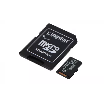 Kingston Technology 64 GB microSDXC Industrial C10 A1 pSLC kortelė + SD adapteris