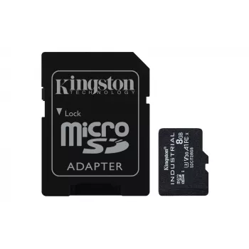 Kingston Technology 8GB microSDHC Industrial C10 A1 pSLC kortelė + SD adapteris