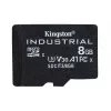 Kingston Technology 8GB microSDHC Industrial C10 A1 pSLC kortelė + SD adapteris