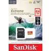 WESTERN DIGITAL Extreme microSDXC 64 GB SD adapteris veiksmo kameroms ir dronams 170 MB/s 80 MB/s A2 C10 V30 UHS-I U3