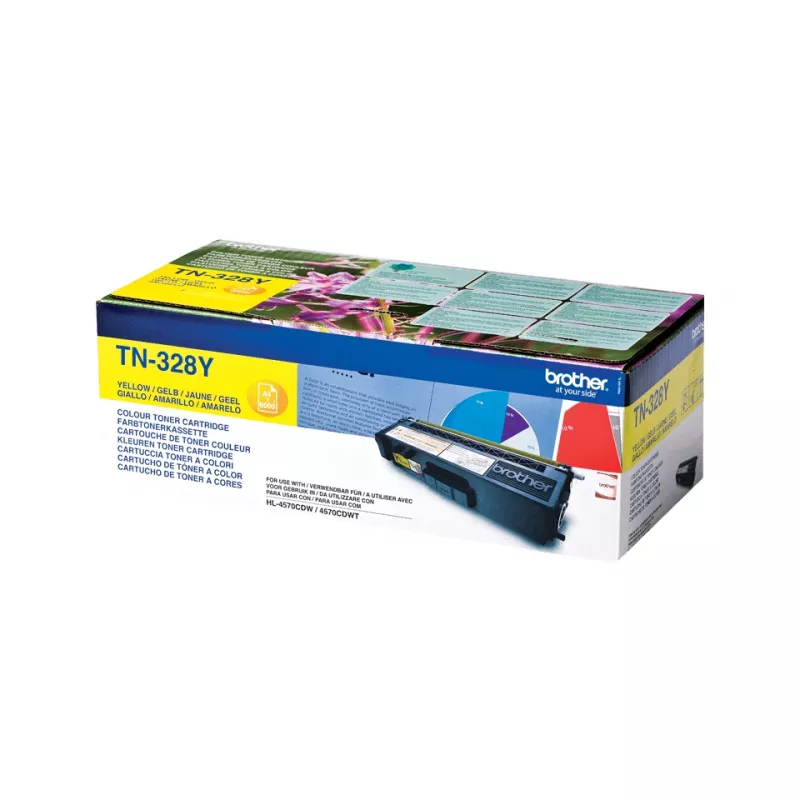 Brother TN-328Y tonerio kasetė 1 vnt. Originali Geltona