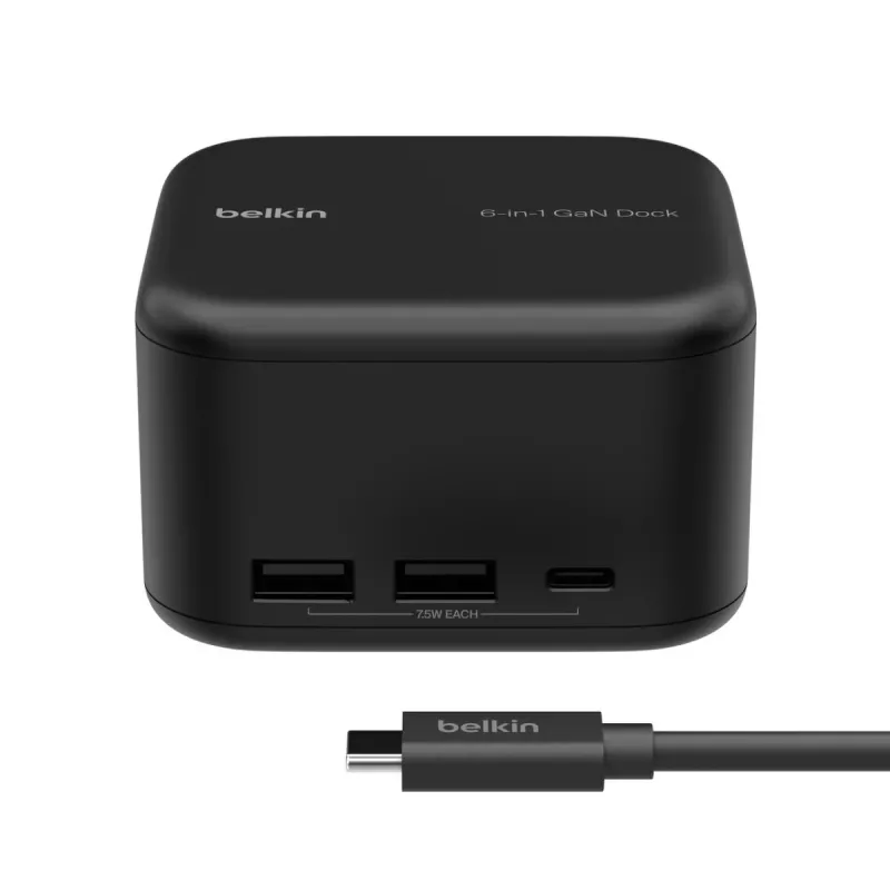 BELKIN USB-C 6-in-1 Core GaN Dock Juoda