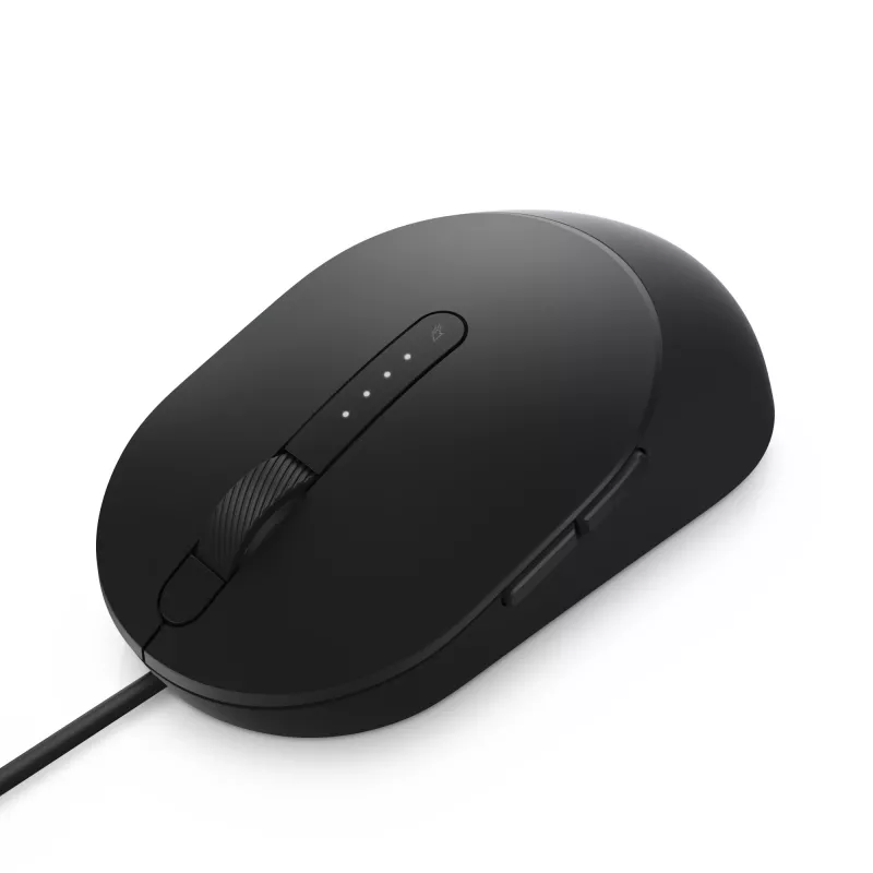 DELL Pro laidinė pelė - MS3220 - juoda, ambidekstrinė, lazerinė, USB Type-A, 3200 DPI, 2 ms, juoda