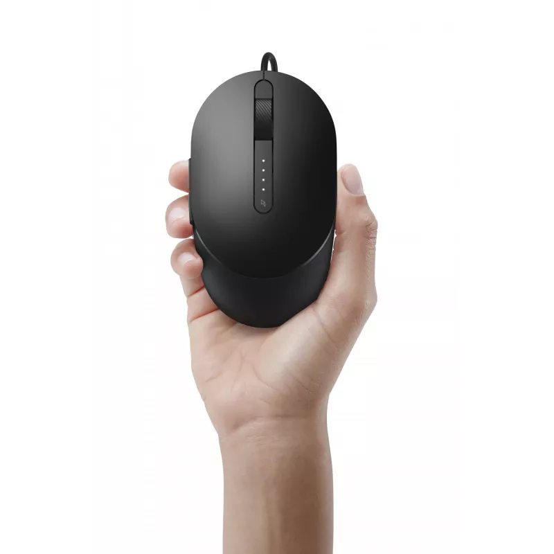 DELL Pro laidinė pelė - MS3220 - juoda, ambidekstrinė, lazerinė, USB Type-A, 3200 DPI, 2 ms, juoda
