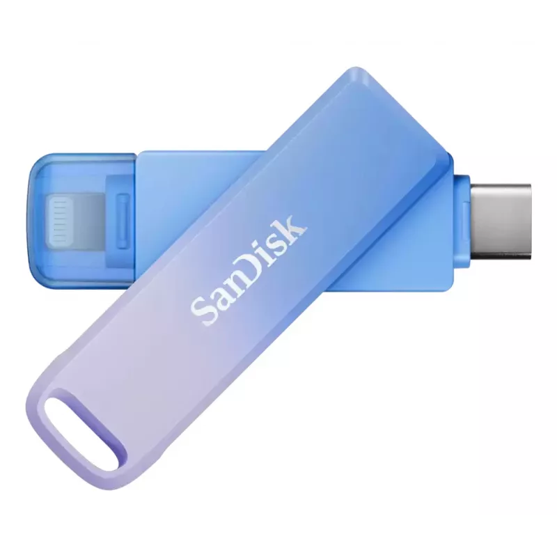 WESTERN DIGITAL SanDisk Creator Phone Drive - 128 GB USB atmintinė - USB-C / Lightning - Mėlyna