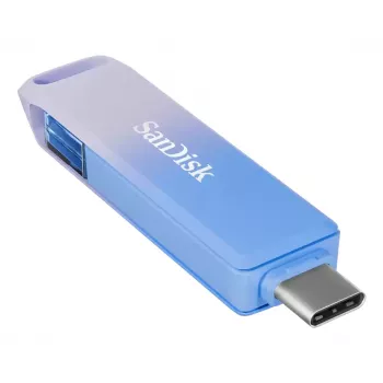 WESTERN DIGITAL SanDisk Creator Phone Drive - 128 GB USB atmintinė - USB-C / Lightning - Mėlyna