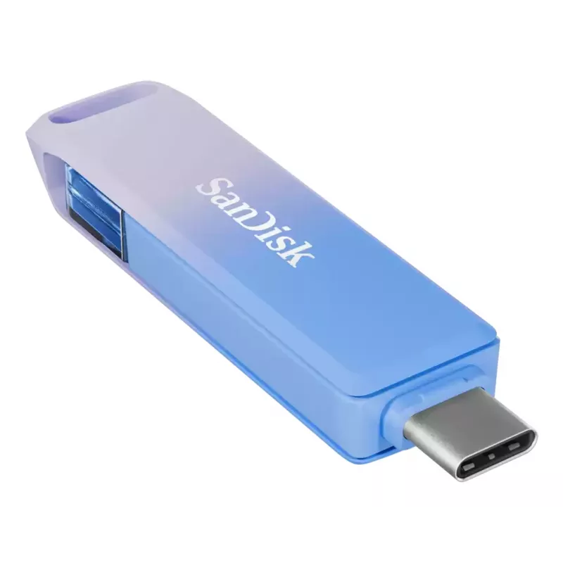 WESTERN DIGITAL SanDisk Creator Phone Drive - 128 GB USB atmintinė - USB-C / Lightning - Mėlyna