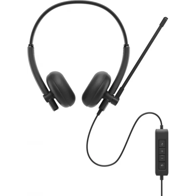 DELL WH125 ausinės su laidu ant galvos Skambučiai / muzika USB A tipo juoda