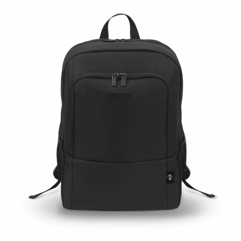 DICOTA Eco Backpack Base - 13-14,1 col. nešiojamojo kompiuterio kuprinė - juoda / 300d RPET poliesteris