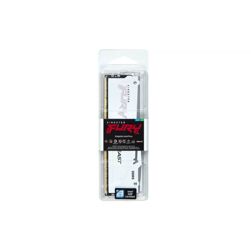 Kingston Technology FURY Beast 16GB 6000MT/s DDR5 CL36 DIMM baltas RGB EXPO