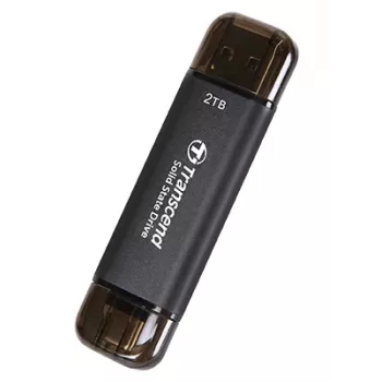 TRANSCEND Esd310c - 2TB Nešiojamasis SSD - USB Type-A / USB Type-C