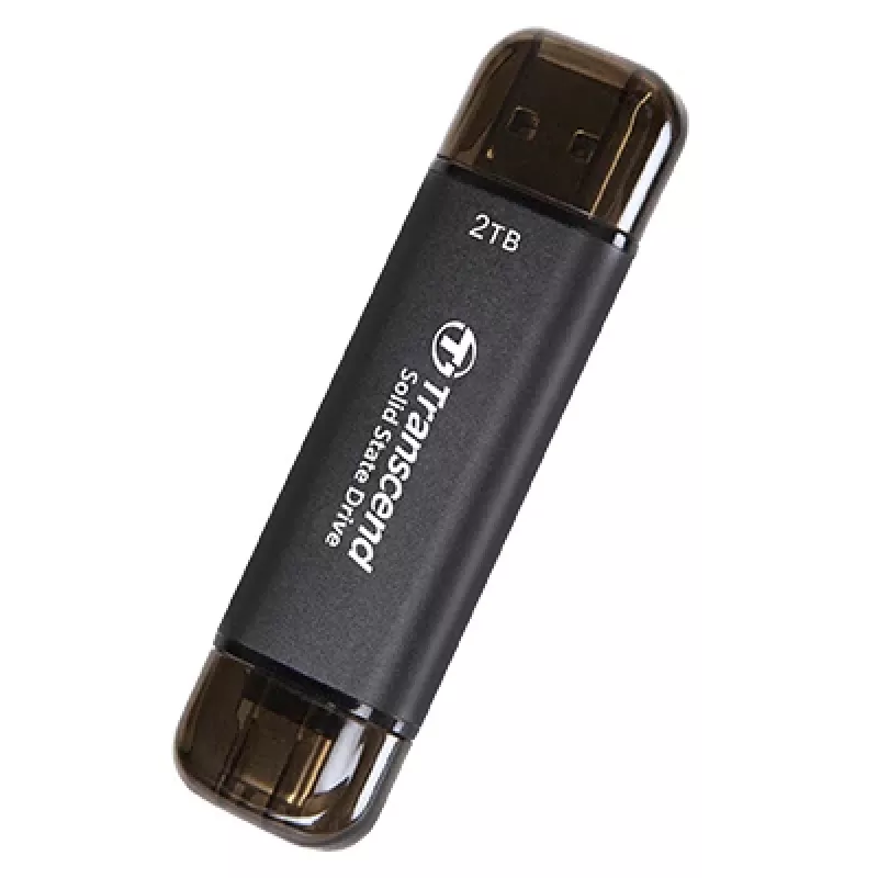 TRANSCEND Esd310c - 2TB Nešiojamasis SSD - USB Type-A / USB Type-C
